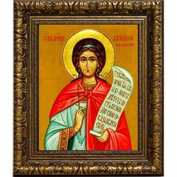 Василисса (Василиса) Никомидийская Святая мученица. Икона на холсте.