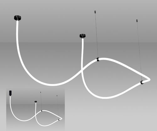 08031-400,19(3000-6000K) Подвес димм. Венди черный