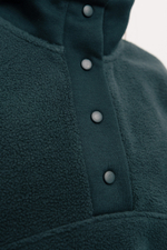 Свитшот с воротником на кнопках из футера барашек в 2 цветах