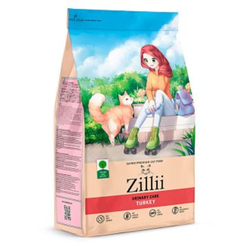 Zillii Urinary Care Cat Сухой корм для взрослых кошек PH контроль Индейка