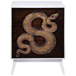 Комод Серпентис с 3 ящиками Айс