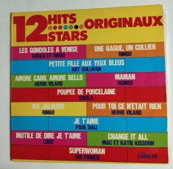 Винтажная виниловая пластинка LP Сборник 12 Hits 12 Stars (France 1983)
