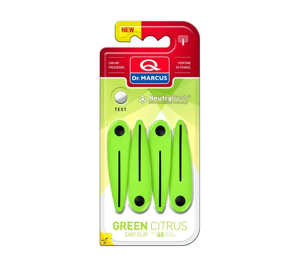ОСВЕЖИТЕЛЬ ВОЗДУХА НА ДЕФЛЕКТОР  DR.MARCUS EASY CLIP GREEN CITRUS