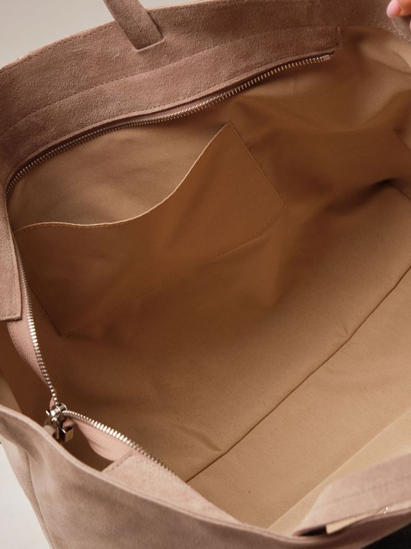 Замшевая сумка шоппер Texas DBR 31390 ваниль