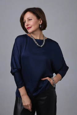 Браслет Византия биколор:серебро и графит с темно-серым плоским жемчугом Майорка