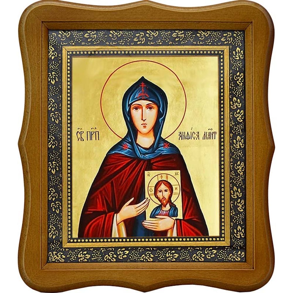 Анфиса Мантинейская Преподобная, игумения, исповедница. Икона на холсте.