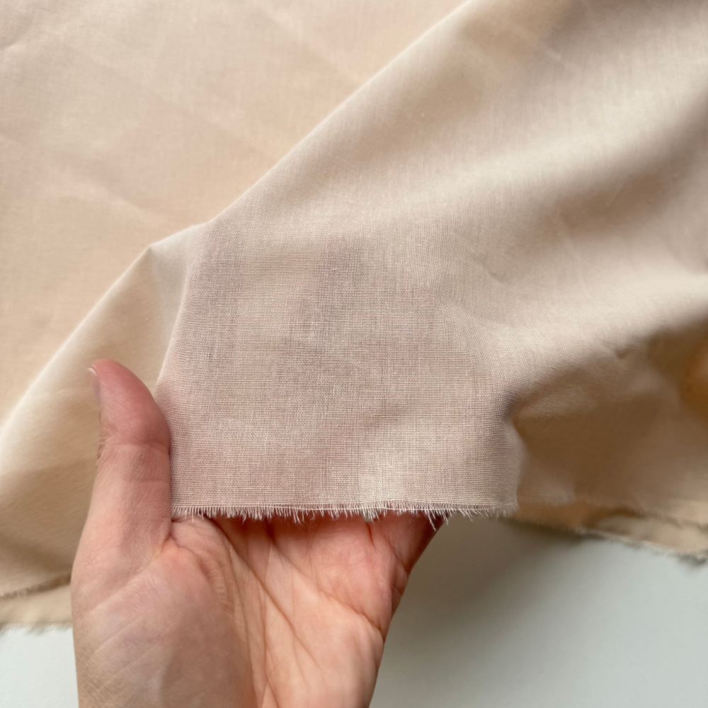 Батист подкладочный Бежевый (плотность 90 гр/м2)