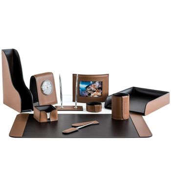 Настольный набор из кожи Cuoietto серии Business из 10 предметов (NBCTabCh10.5)