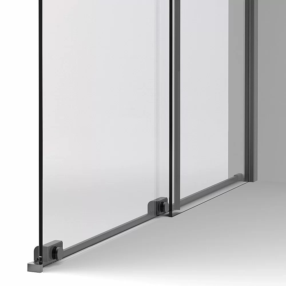 Душевая перегородка Vincea Walk-In VSW-1WSL120GSGM 120 профиль вороненая сталь/стекло янтарь