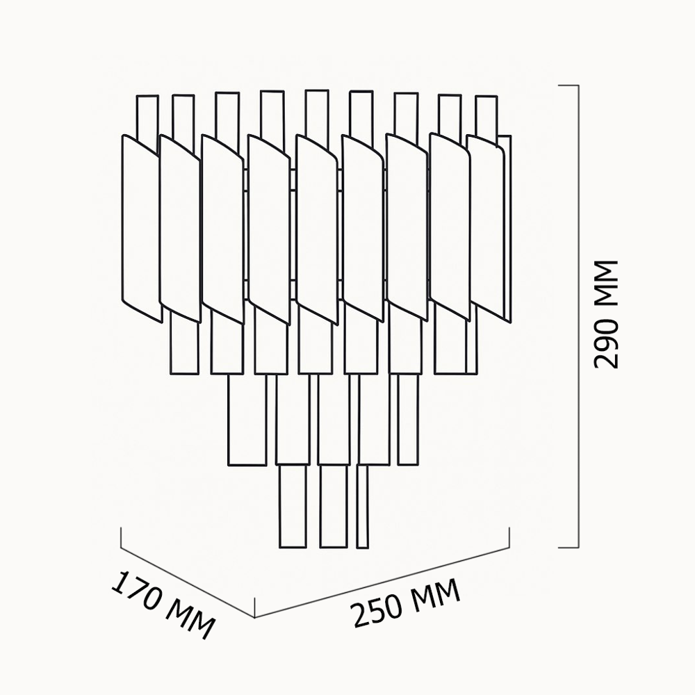 Бра Black Chandelier Crystal By Imperiumloft