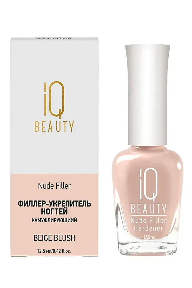 IQ Beauty Средство для ногтей Nude Filler Beige Blush (Филлер-укрепитель) , 12,5 мл