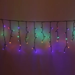 Гирлянда для улицы БАХРОМА «Мерцание» ш5м* в40/60см 180 ламп LED, черный провод, IP-65, Мультицвет (возможность соединения)