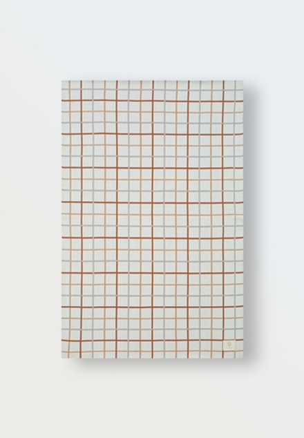 8065-332 Плед вязаный (клетка)