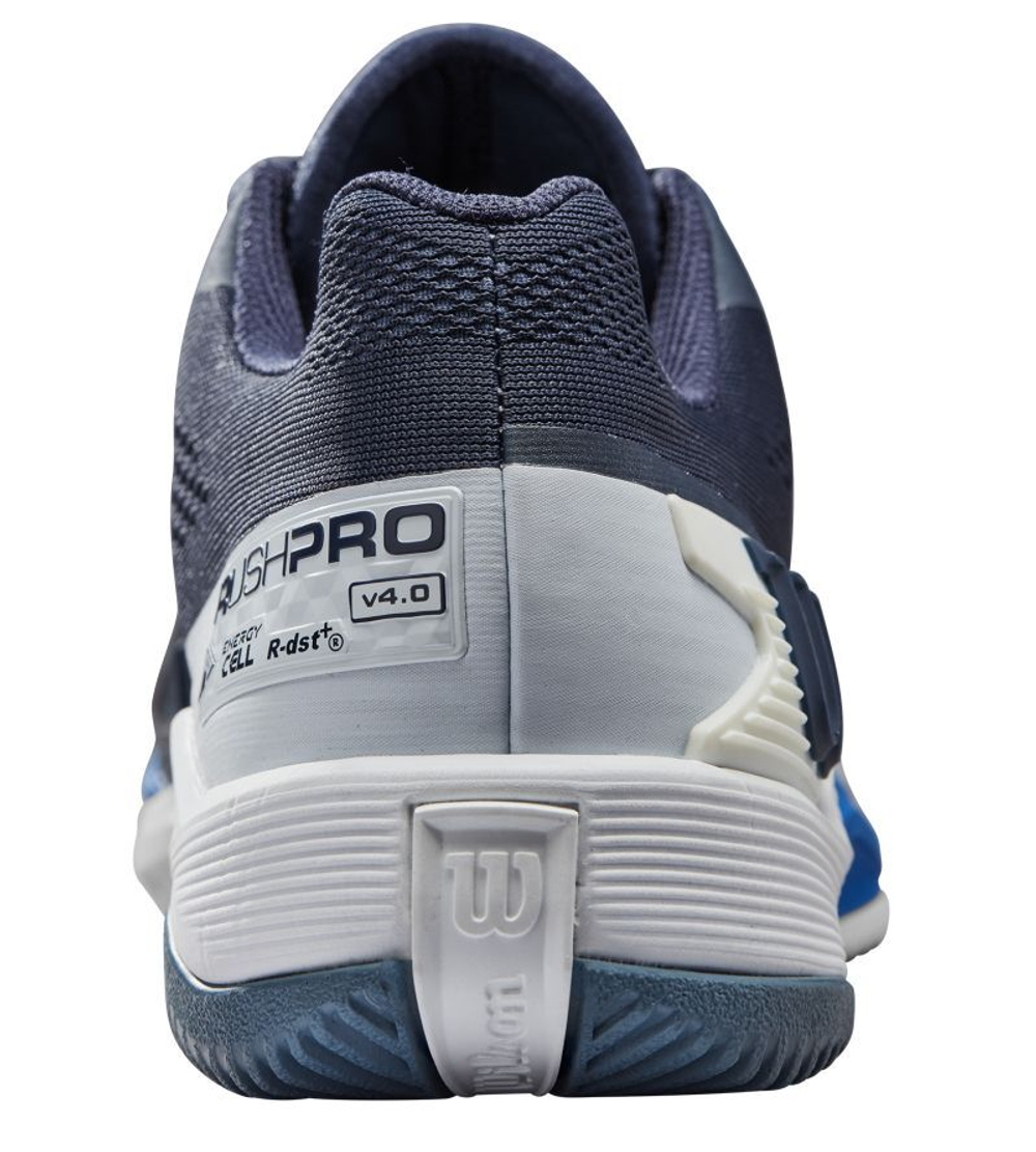 Мужские кроссовки теннисные Wilson Rush Pro 4.0 - navy blazer/white/lapis blue