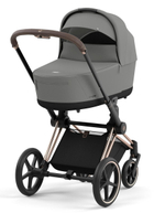 Коляска 3 в 1 Cybex Priam IV Rosegold complete и автокресло Cloud T i-Size Peach Pink Plus Mirage Grey