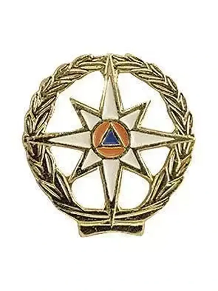 Эмблема петличная МЧС металл с просечкой