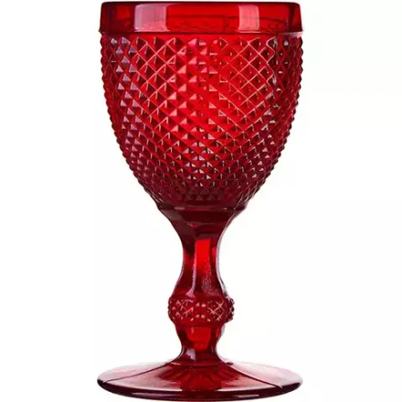Бокал для вина «Бикос» стекло 280мл D=88,H=170мм красный