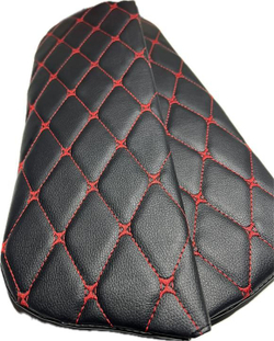 Чехлы на козырьки ВАЗ 2104, 2105, 2107 (красная нить Бабочка)