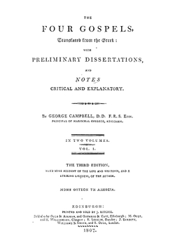 The four Gospels. Volume 1 | George Campbell