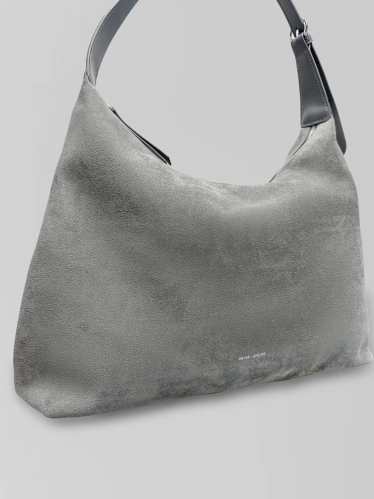 Сумка May Va 15055 замшевая на замке с одной удлиненной ручкой