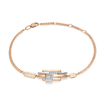 Браслет из комбинированного золота c натуральными топазами white Артикул: 05-0750-00-201-1111