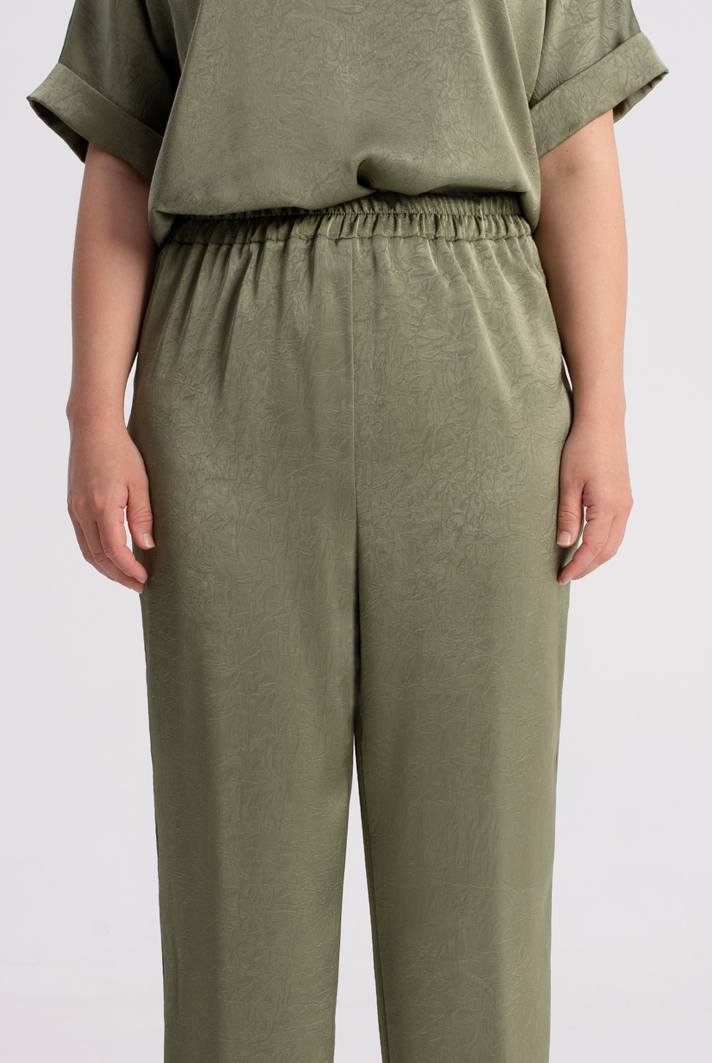 Брюки женские 2843АЕБ, оливковый #270Олб022843АЕБ