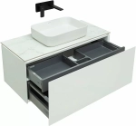 Тумба с раковиной Allen Brau Infinity 100 1.21004.WM белый матовый