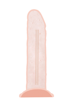 Фаллоимитатор RealStick Silicone Jared L, сайлекспан, телесный, 18 см