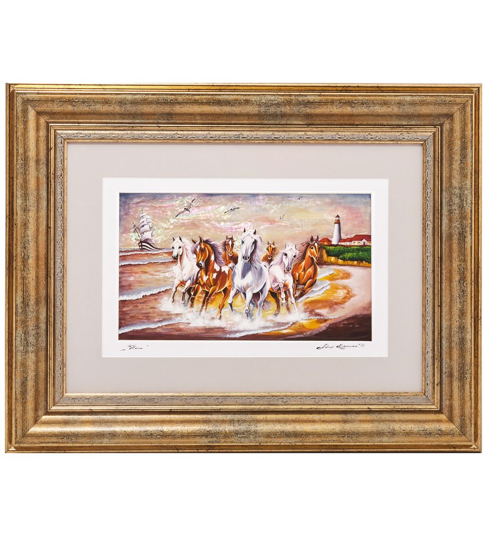 Народные промыслы ШК-55/256 Панно «Кони»