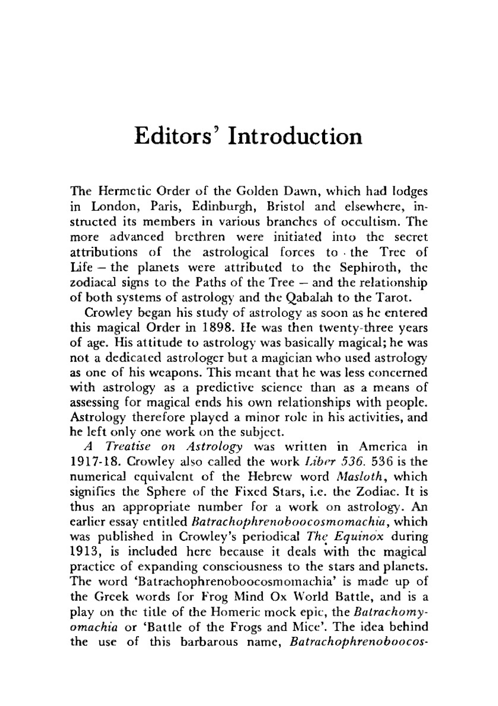 THE COMPLETE ASTROLOGICAL WRITINGS | Aleister Crowley