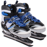 Коньки раздвижные, ледовые с роликовым блоком Sportage FIT103 Dual (размер 34-38)