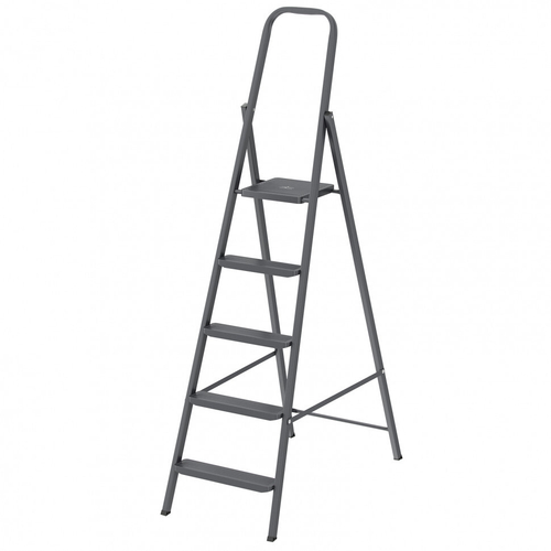 Стремянка 5 ступеней, компактная, стальная Сибртех