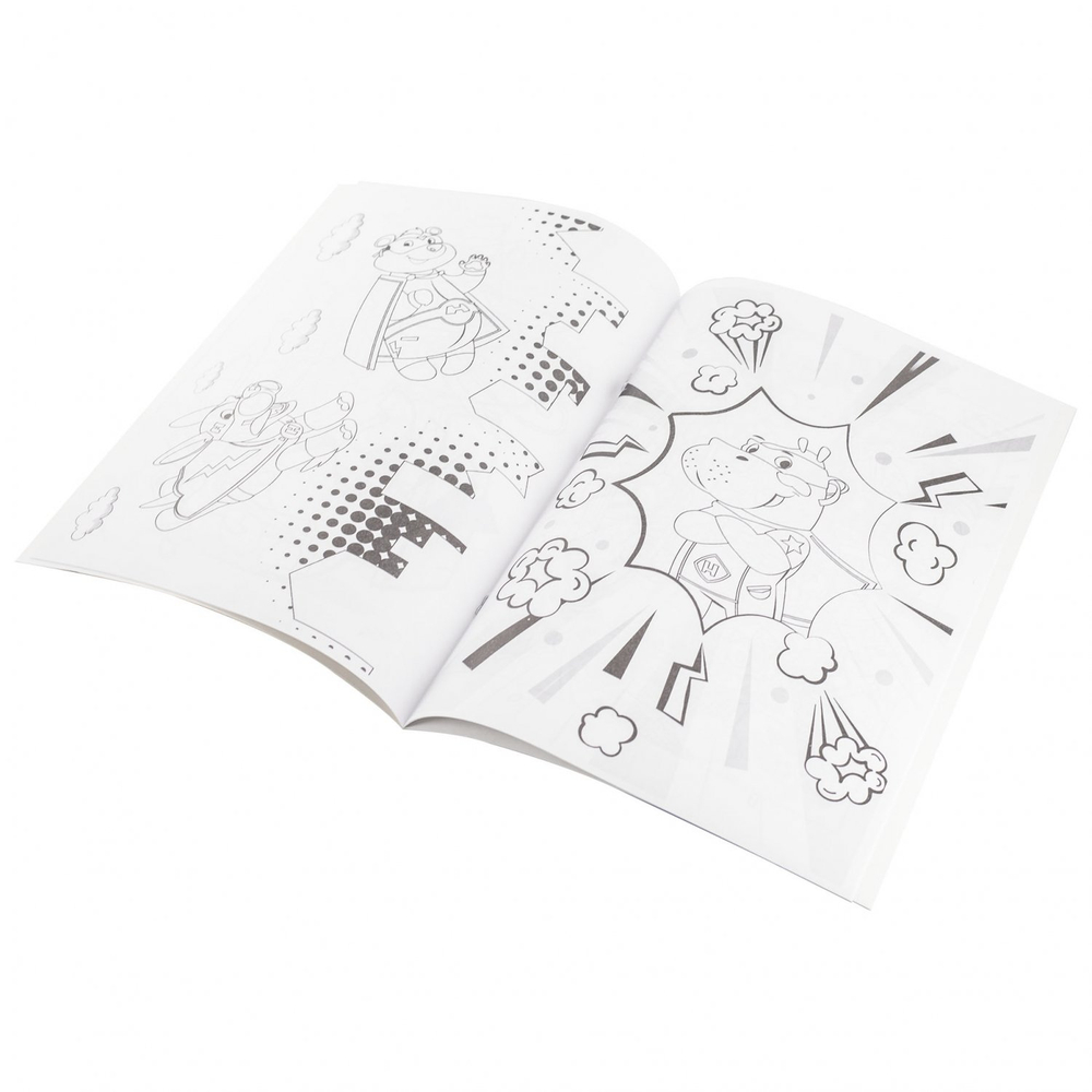 Раскраска А4 Alingar "Комикс". 10 л., обложка целлюлозный картон