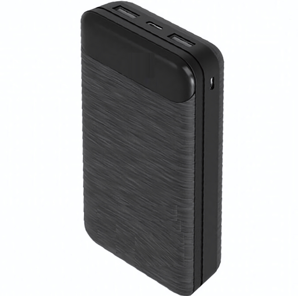 ЗУ Power Bank Walker WB-525, 20000 mAh, Li-Pol, 2.1A вх/вых, USBx2, microUSB, Type-C, пластик, Черны