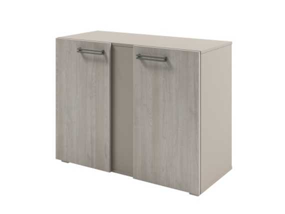 Стеллаж низкий широкий с планкой 950х414х714 D-75
