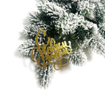 Декор акриловый "С новым годом, вензеля" 5*5 см