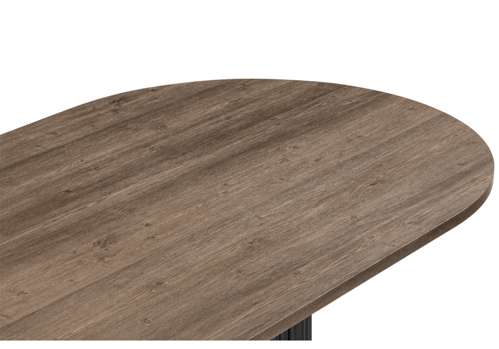 Стол деревянный Woodville Барон О 160 х 90 дуб кантри, черный