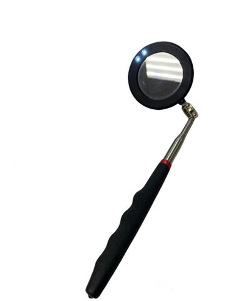 Зеркало для осмотра с телескопической ручкой и светодиодом, модель: QJ.IM -30 (HZ 22.3.004), horex