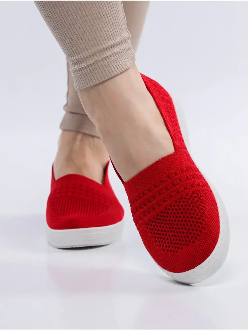 Мокасины летние текстильные