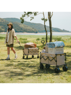 Тележка туристическая Naturehike Light 75х45,5х91 см, 70 л, коричневая