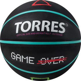 Мяч баскетбольный TORRES Game Over, р.7, резина