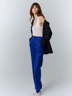 Жакет асимметричный синий