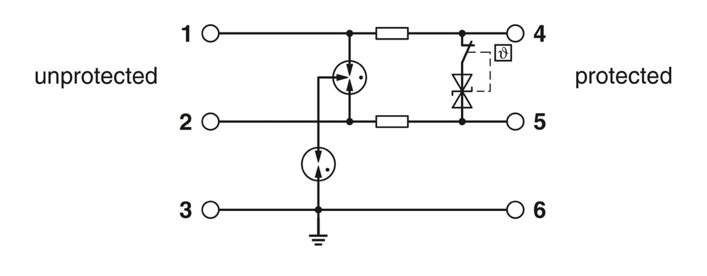 1065312 - TTC-6P-1X2-EX-24DC-UT-I - Устройство защиты от импульсных перенапряжений