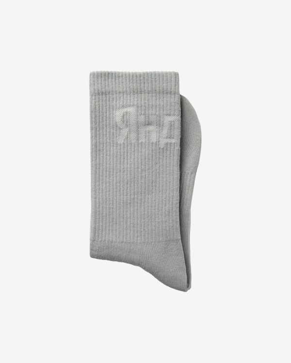 Носки высокие серые - фото 1