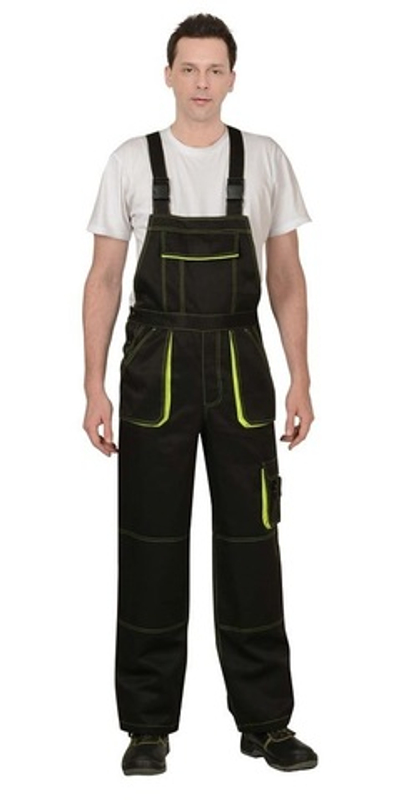 Полукомбинезон Черный с неоновым