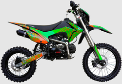 Питбайк BSE EX125 17/14 Green Orange Ant (020)