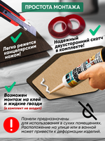 Панели самоклеящиеся для стен, деревянные соты (Гексагон), Венге