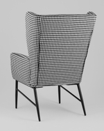 Кресло Мэйден гусиная лапка черно-белый