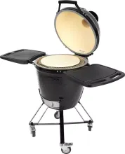 Керамический угольный гриль Primo Round All-In-One, 47 см, с ножками и столиками