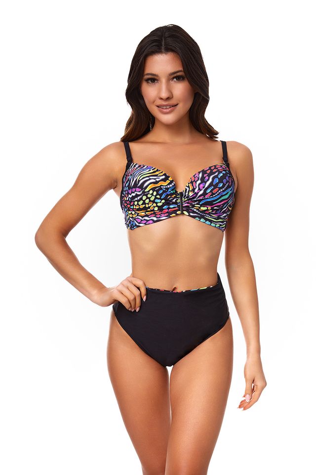 Купальник раздельный с поясом-отворотом